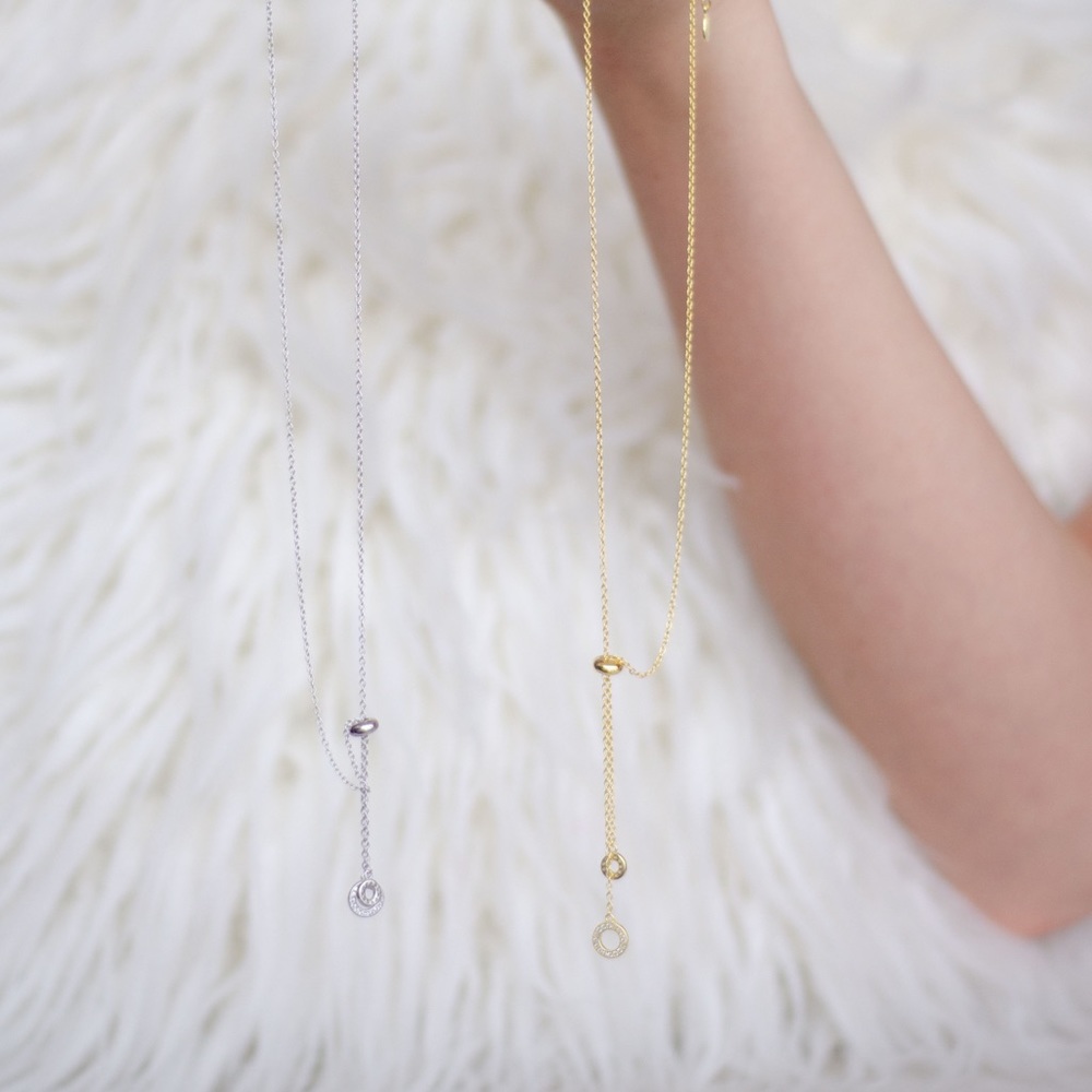 Sterling silver necklace adjustable